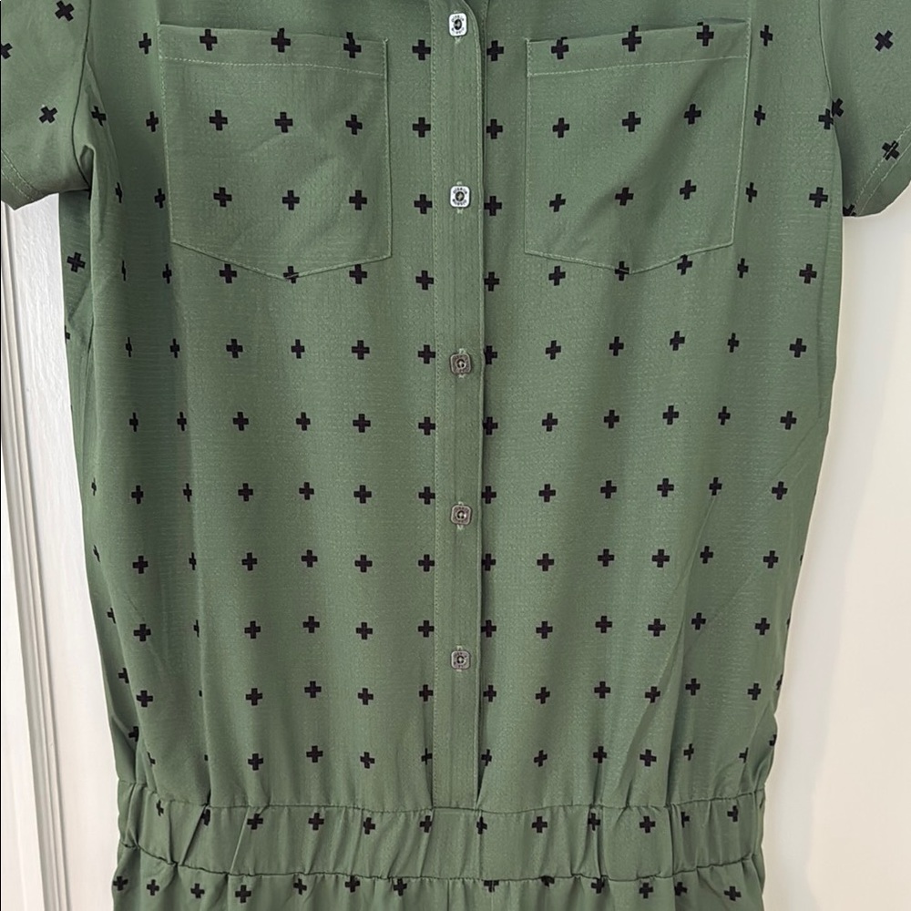 Oiselle Green Polka Dot Jumpsuit -  Benjamina Button - Picture 3 of 3